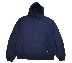 画像1: Used Russell Athletic Blank Sweat Hoodie Navy (1)