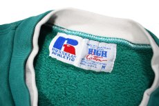 画像4: Used Russell Athletic Henley Neck Blank Sweat Shirt Emerald made in USA (4)