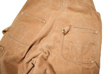 画像6: Used Carhartt Duck Overall Brown made in USA (6)