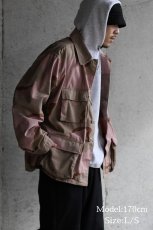 画像7: Deadstock Us Army Over Dye BDU Coat 3C Desert Camo Quartz Pink (7)