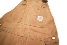 画像2: Used Carhartt Duck Overall Brown made in USA (2)