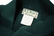 画像4: Used L.L.Bean Henley Neck Knit Sweater Green made in USA (4)