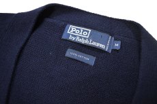 画像4: Used Polo Ralph Lauren Cotton Knit Cardigan Navy ラルフローレン (4)