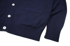 画像3: Used Polo Ralph Lauren Cotton Knit Cardigan Navy ラルフローレン (3)