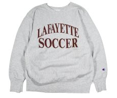 画像1: 90s Used Champion Reverse Weave Sweat Shirt "Lafayette Soccer" made in USA (1)