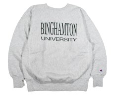 画像1: 90s Used Champion Reverse Weave Sweat Shirt "Binghamton University" made in USA (1)