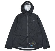 画像1: Black Diamond Treeline Rain Shell Jacket Black (1)