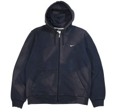 画像1: Used Nike "Bleach&Sun Fade" Zip Sweat Hoodie (1)