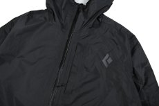 画像2: Black Diamond Treeline Rain Shell Jacket Black (2)