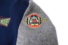 画像4: Used Melton Varsity Jacket "Mickey Mouse" made in USA (4)