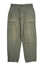 画像1: Used Us Army Cotton Sateen OG-107 Baker Pants  (1)