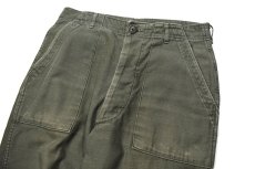 画像2: Used Us Army Cotton Sateen OG-107 Baker Pants  (2)