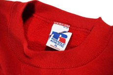 画像4: Used Russell Athletic Blank Sweat Shirt Red made in USA (4)