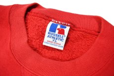 画像4: Used Russell Athletic Blank Sweat Shirt Red made in USA (4)