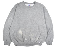 画像1: Used Russell Athletic Blank Sweat Shirt Grey (1)