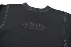 画像5: Used The Black Dog Sweat Shirt Over Dye Black (5)