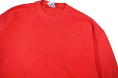 画像2: Used Russell Athletic Blank Sweat Shirt Red made in USA (2)