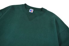 画像2: Used Russell Athletic Blank Sweat Shirt Green made in USA (2)