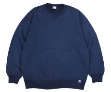 画像1: Used Russell Athletic Blank Sweat Shirt Navy made in USA (1)