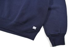 画像3: Used Russell Athletic Blank Sweat Shirt Navy made in USA (3)