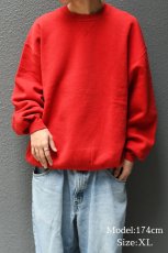 画像5: Used Russell Athletic Blank Sweat Shirt Red made in USA (5)