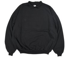 画像1: Deadstock Wek Clothing Sweat Polo Over Dye Black made in USA (1)