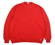 画像1: Used Russell Athletic Blank Sweat Shirt Red made in USA (1)