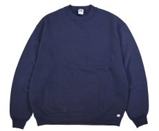 画像1: Used Russell Athletic Blank Sweat Shirt Navy made in USA (1)