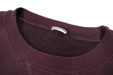 画像4: Used Russell Athletic Blank Sweat Shirt Burgundy (4)