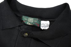 画像4: Deadstock Orvis Sweat Polo Over Dye Black made in USA (4)