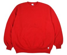 画像1: Used Russell Athletic Blank Sweat Shirt Red made in USA (1)