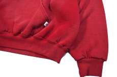 画像3: Used Russell Athletic Blank Sweat Hoodie Fade Burgundy (3)