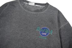 画像2: Used Hard Rock Cafe Sweat Shirt Over Dye Black (2)