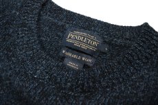 画像4: Pendleton Shetland Washable Wool Crewneck Knit Sweater Indigo Heather ペンドルトン (4)