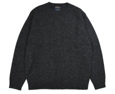 画像1: Pendleton Shetland Washable Wool Crewneck Knit Sweater Black Heather ペンドルトン (1)