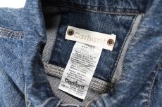 画像4: Used Carhartt Denim Trucker Jacket (4)