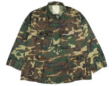 画像1: Used Us Military Ripstop Jungle Fatigue Jacket ERDL Leaf Camo (1)