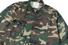 画像2: Used Us Military Ripstop Jungle Fatigue Jacket ERDL Leaf Camo (2)