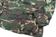 画像3: Used Us Military Ripstop Jungle Fatigue Jacket ERDL Leaf Camo (3)