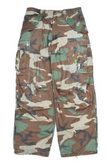 画像1: Used Us Army M-65 Field Pants Woodland Camo (1)