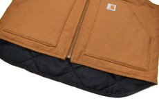 画像3: Used Carhartt Duck Vest Brown "Compeer Financial" (3)