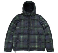 画像1: Polo Ralph Lauren Plaid Hooded Down Jacket ラルフローレン (1)