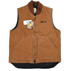 画像1: Deadstock Carhartt Duck Vest Brown "Martin Marietta" (1)