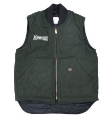 画像1: Used Carhartt Duck Vest Green "Bernard" (1)