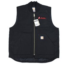 画像1: Deadstock Carhartt Duck Vest Black "Consolidated Pipe & Supply Company, Inc." (1)