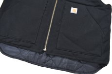 画像3: Deadstock Carhartt Duck Vest Black "RAHR" (3)