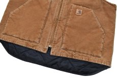 画像3: Used Carhartt Duck Vest Brown (3)