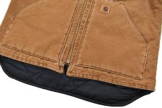 画像3: Deadstock Carhartt Duck Vest Brown "Martin Marietta" (3)