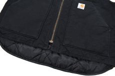 画像3: Used Carhartt Duck Vest Black (3)