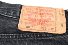 画像5: Used Levi's 501 Denim Pants Black リーバイス (5)